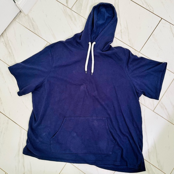 Liberty Blues by KingSize Men's Big & Tall Short-Sleeve Hoodie 4XL - Picture 1 of 6